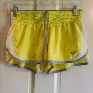 Nike Women's Yellow Running Shorts